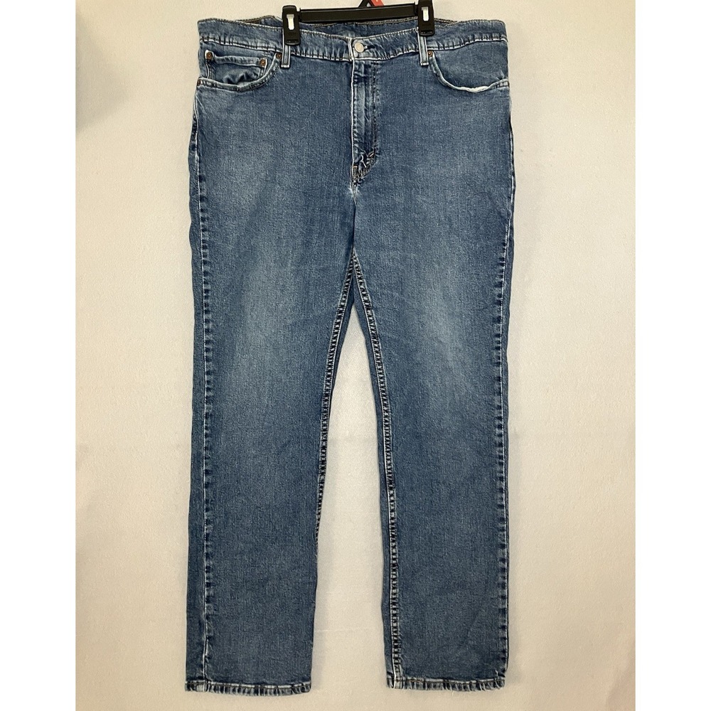 Levis 511 Jeans Mens 42 X 32 Blue Wash 5 Pocket Stretch